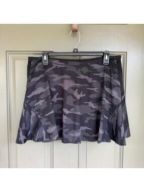 Athleta‎ Match Point Skort - Black & Gray Camo - Women's Size Large